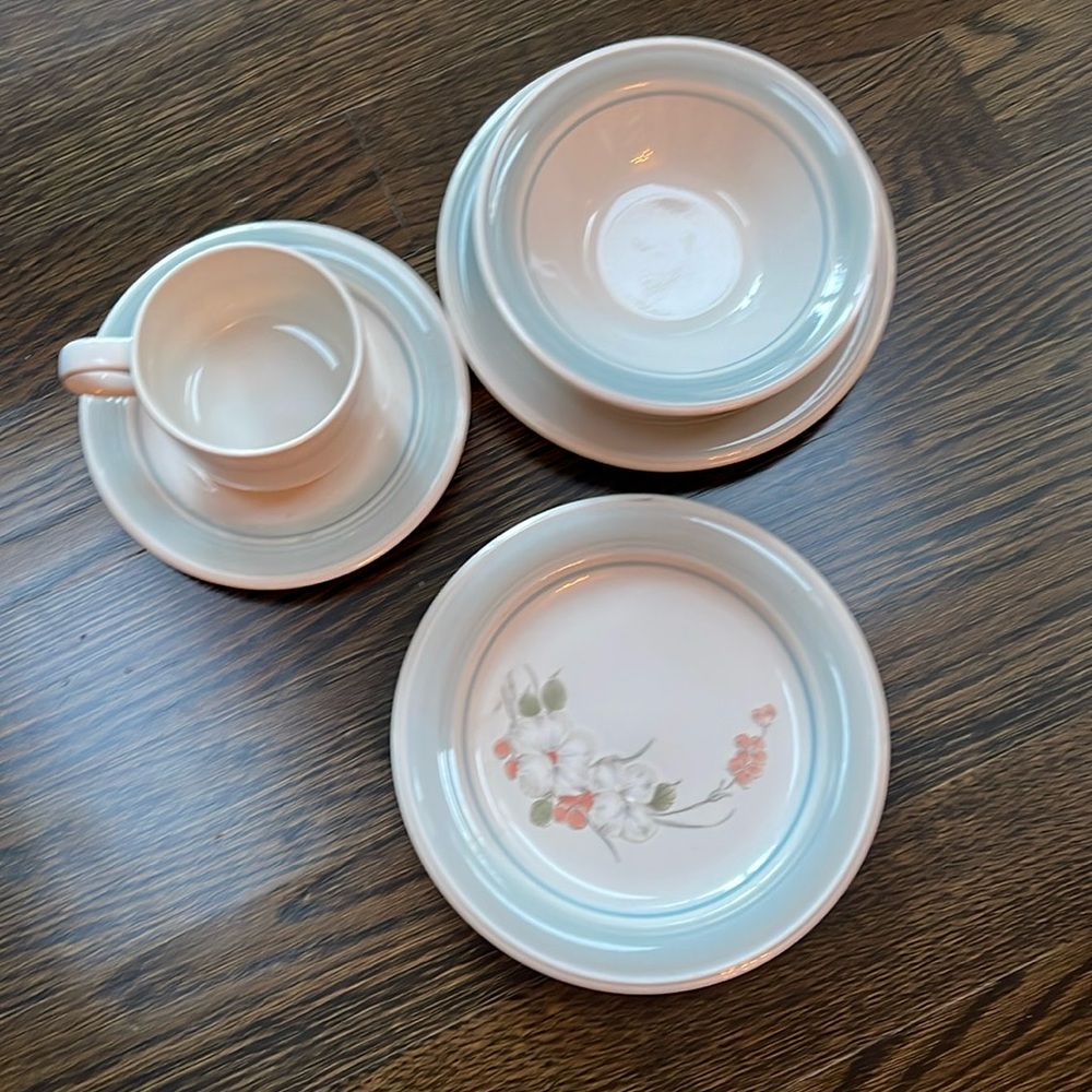 33 VINTAGE 1980s dishes Stoneware Japan Impressions by Danielle oven/table/micro